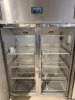 Polar Double Door Stainless Steel Fridge, Model G594-02, S/N 7089752. - 3