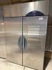 Williams 2 Door Stainless Steel Freezer, Model LC2THCR1, S/N 2011/914560.