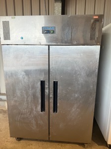 Polar Double Door Stainless Steel Fridge, Model G594-02, S/N 6145883.
