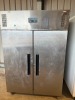 Polar Double Door Stainless Steel Fridge, Model G594-02, S/N 6145883.