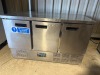 Polar 3 Door Stainless Steel Undercounter Fridge, Model G622, S/N 6088516.