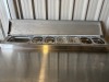 Adexa 3 Door Stainless Steel Prep Fridge, Model P33, S/N 774800001. - 2
