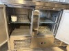 Adexa 3 Door Stainless Steel Prep Fridge, Model P33, S/N 774800001. - 5