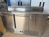 Gastroline 3 Door Stainless Steel Prep Fridge, Model RGP008, S/N 1020403201500210. Appears Unused.
