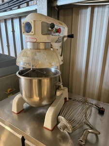 Adexa HL-B20 Spiral Mixer, 240v, DOM 2018. Comes with Hook, Beater and Whisk (As Viewed/Pictured).