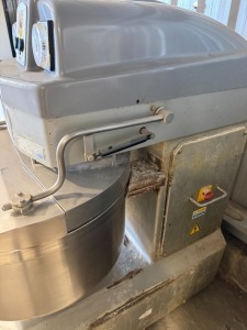 Esher Safeway 75kg Spiral Dough Mixer, with Hook and Removable Bowl.