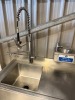 2 x Stainless Steel Sinks to Include: KuKoo Stainless Steel Deep Wash Sink with Right Hand Drainer 120cm x 60cm, Pre Spray Wash & Tap and Small Stainless Steel Hand Wash Sink & Tap. - 3
