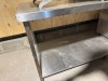 Large Stainless Steel Prep Table with Shelf Under. Size 210cm x 80cm. - 2
