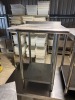 6 x Assorted Size and Style of Stainless Steel Prep Tables, with Additionl Shelf Over. Sizes are 2x 100cm x 60cm with Back Splash, 1 x !00cm x 60cm No Back Splash, 1 x 60cm x 60cm With Back Splash, 1 x 120cm x 60 with Shelf Over. - 5