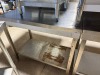 6 x Assorted Size and Style of Stainless Steel Prep Tables, with Additionl Shelf Over. Sizes are 2x 100cm x 60cm with Back Splash, 1 x !00cm x 60cm No Back Splash, 1 x 60cm x 60cm With Back Splash, 1 x 120cm x 60 with Shelf Over. - 6