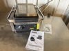 Buffalo Bistro Contact Grill, Model CD474-02. Comes with Instruction Manual.