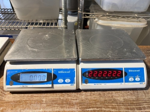 2 x Brecknell 405 -LCD 15kg Digital Scales.