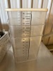 Quantity of Genware & Vogue Stainless Steel Bain Marie and Servery Inserts with 3 x Rubbermaid 18L Bins Storage Containers. - 3