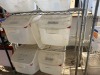 2 x Racks Containing 29 x Assorted Food Storage Bins. - 5