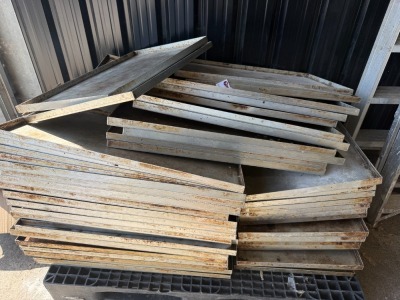68 x Aluminium Trays for Baker Racks.