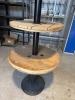 3 Tier Wood Display Unit. Size H148cm. - 3