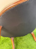 A Louis XV Style Walnut Bergere Armchair in Neutral Coloured Velvet Effect Upholstery. NOTE: requires minor repairs to backrest where fabric separated from frame. - 7