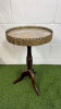 Antique French Style Marble Top & Brass Wine Table. Size H57 x Dia 34cm.