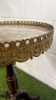 Antique French Style Marble Top & Brass Wine Table. Size H57 x Dia 34cm. - 5