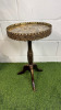 Antique French Style Marble Top & Brass Wine Table. Size H57 x Dia 34cm.