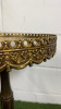 Antique French Style Marble Top & Brass Wine Table. Size H57 x Dia 34cm. - 4