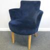 "Conran" Navy Blue Velvet Chair. Model EG0095