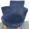 "Conran" Navy Blue Velvet Chair. Model EG0095 - 2