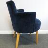 "Conran" Navy Blue Velvet Chair. Model EG0095 - 7