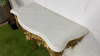 Antique French Louis XV Style Carrera Marble & Gilt Console Table. Size H80 x W82 x W38cm. - 5