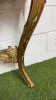 Antique French Louis XV Style Carrera Marble & Gilt Console Table. Size H80 x W82 x W38cm. - 7