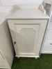 4 x White Wood Furniture Items to Include: 2 Door Cabinet, 5 Draw Unit, 1 Door Cabinet & Open Shelf 2 Draw Storage Rack. - 5