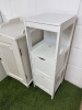 4 x White Wood Furniture Items to Include: 2 Door Cabinet, 5 Draw Unit, 1 Door Cabinet & Open Shelf 2 Draw Storage Rack. - 7