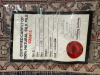 Indian Certified Carpet of 100% Natural Silk Pile. Size 185 x 124cm. - 3
