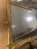 18th Century Style, Gilt Gold Ornate Plaster Framed, Bevel Edged Mirror. Size 110 x 80cm. NOTE: requires minor repair as pictured/viewed. - 3