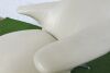 James Irvin Designed B & B Italia Model Radar Italian Ivory Leather Easy Chair with Ottoman. - 3