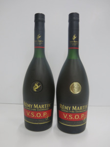 2 x Bottles of Remy Martin V.S.O.P Cognac Fine Champagne, 700ml.