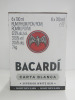 Case of 6 Bottles of Bacardi White Rum, 700ml.