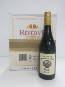 Case of 6 Bottles of Saint Jacques Reserve Merlot, 750ml.