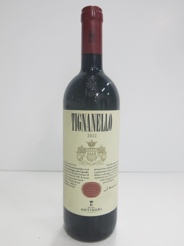 Bottle of Tignanello Toscana Red Wine, 2022, 750ml.