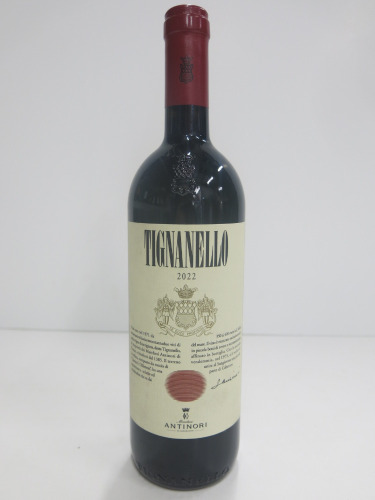 Bottle of Tignanello Toscana Red Wine, 2022, 750ml.