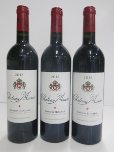 3 x Bottles of Chateau Musar Gaston Hochar Red, 2018, 750ml.