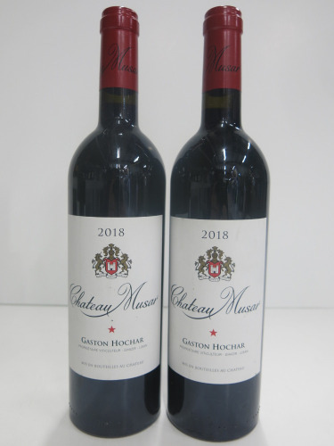 2 x Bottles of Chateau Musar Gaston Hochar Red, 2018, 750ml.