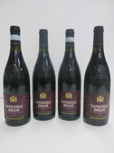 4 x Bottles of Valpolicella Ripasso Aristocratico, 2022, 750ml.