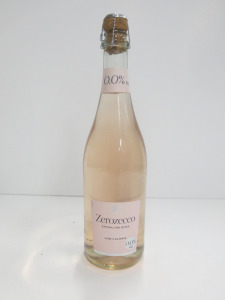 Bottle of Zerozecco Alcohol Free Sparkling Rose, 750ml.
