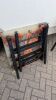 5 x Square Resin & Timber Top Dining Tables with Metal Frame & Folding Legs. Size H75 x W70.5 x D70.5cm. - 5