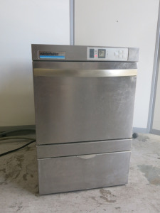 Winterhalter Commercial Glass Washer, Model GS202, S/N 815392. Size H70 x W46 x D60cm. NOTE: requires trays.