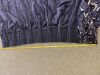 Pair of Quality Dark Blue Crushed Velvet, Thick Curtains. Size H350 x W130cm. - 5
