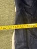 Pair of Quality Dark Blue Crushed Velvet, Thick Curtains. Size H350 x W130cm. - 4