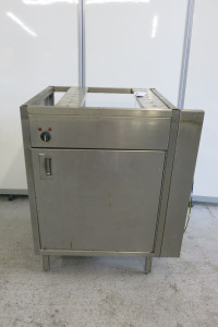 Stainless Steel Bespoke Made Undercounter Hot Cupboard, Size H90 x W74 x D60cm . NOTE: untested/requires plug.