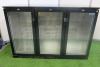 Polar 3 Door Back Bar Chiller, Model GL004/05, Size H90 x W135 x D50cm.